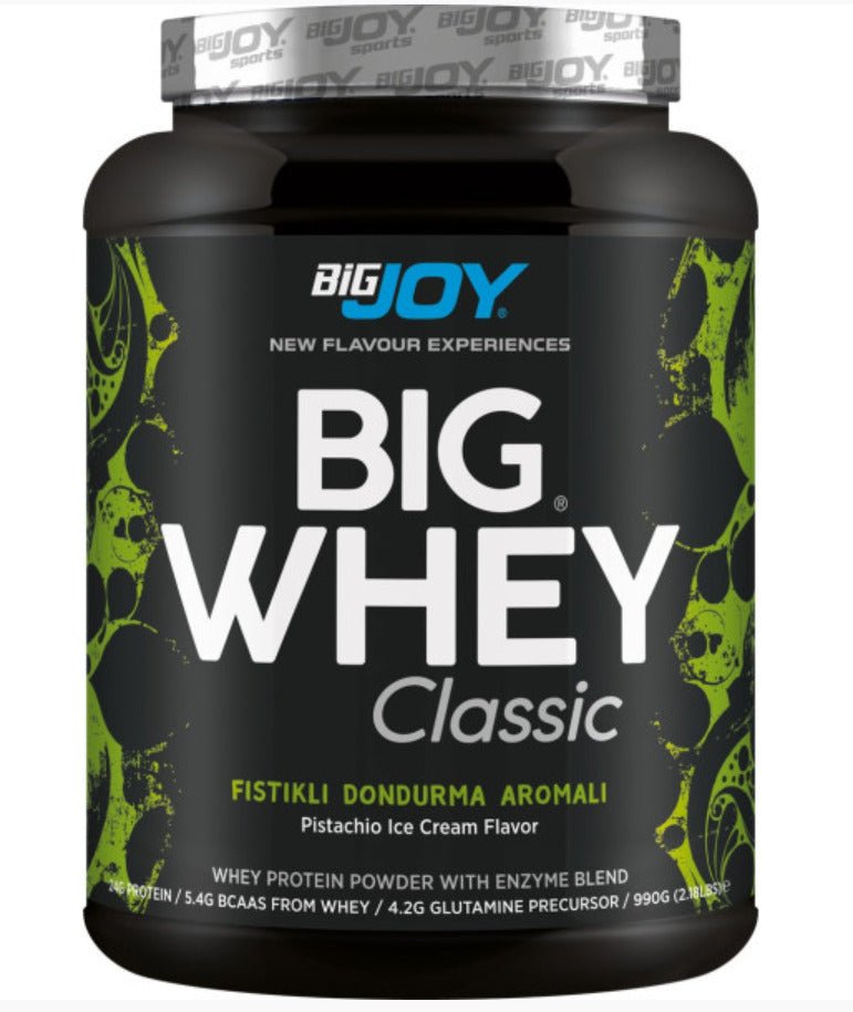 BIG JOY BIG WHEY Whey Protein Classic Antep Fıstıklı Dondurma 990g 30 Servis - THE SUPPLEMENT STORE