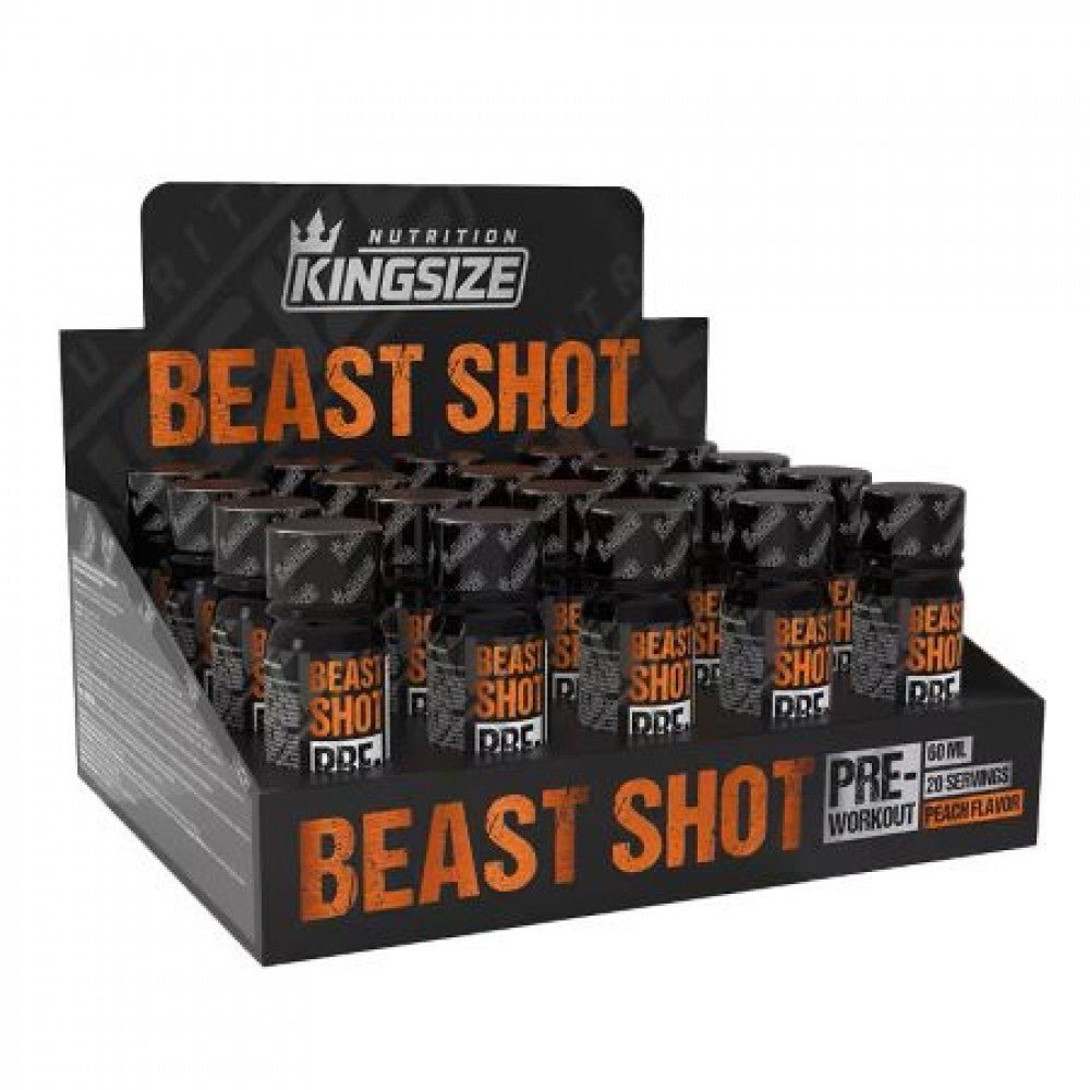 Kingsize Nutrition Beast Shot Pre-Workout 60 mL 20 Adet - THE SUPPLEMENT STORE