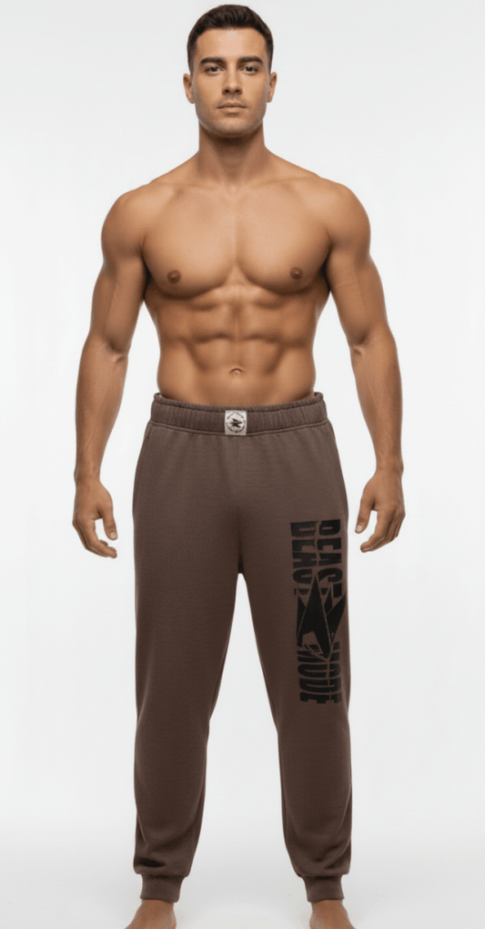BEAST MODE KAHVERENGİ ÇİZGİLİ ŞALVAR KESİM - THE SUPPLEMENT STORE