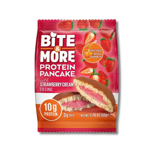 Bite & More Protein Pancake 12 Adet x 50 Gram - THE SUPPLEMENT STORE