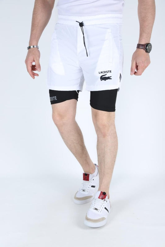 Beyaz Taytlı Şort ( 5 ADET SERİLİ S - M - L - XL - 2XL) - THE SUPPLEMENT STORE