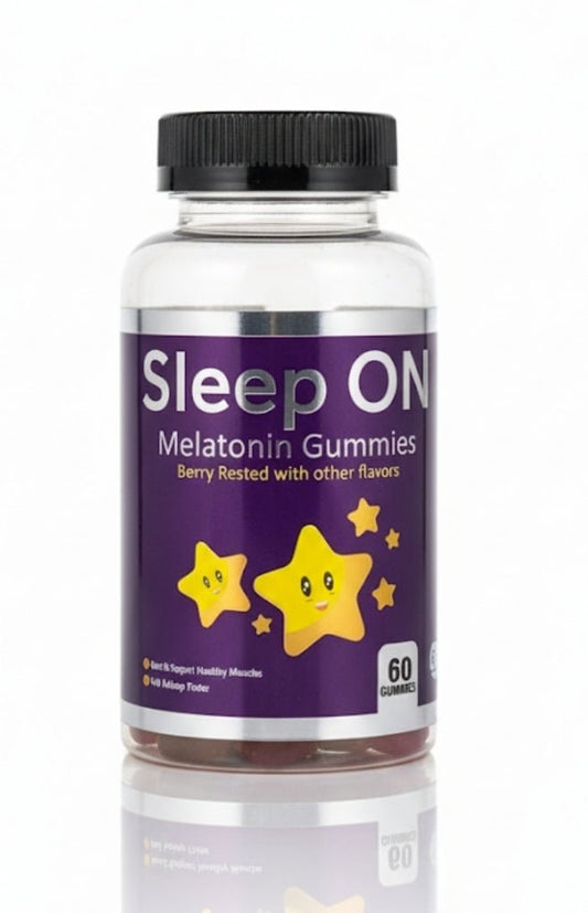 Sleep ON Melatonin Gummies (Berry Rested With Other Flavors) 60 Gummies - THE SUPPLEMENT STORE