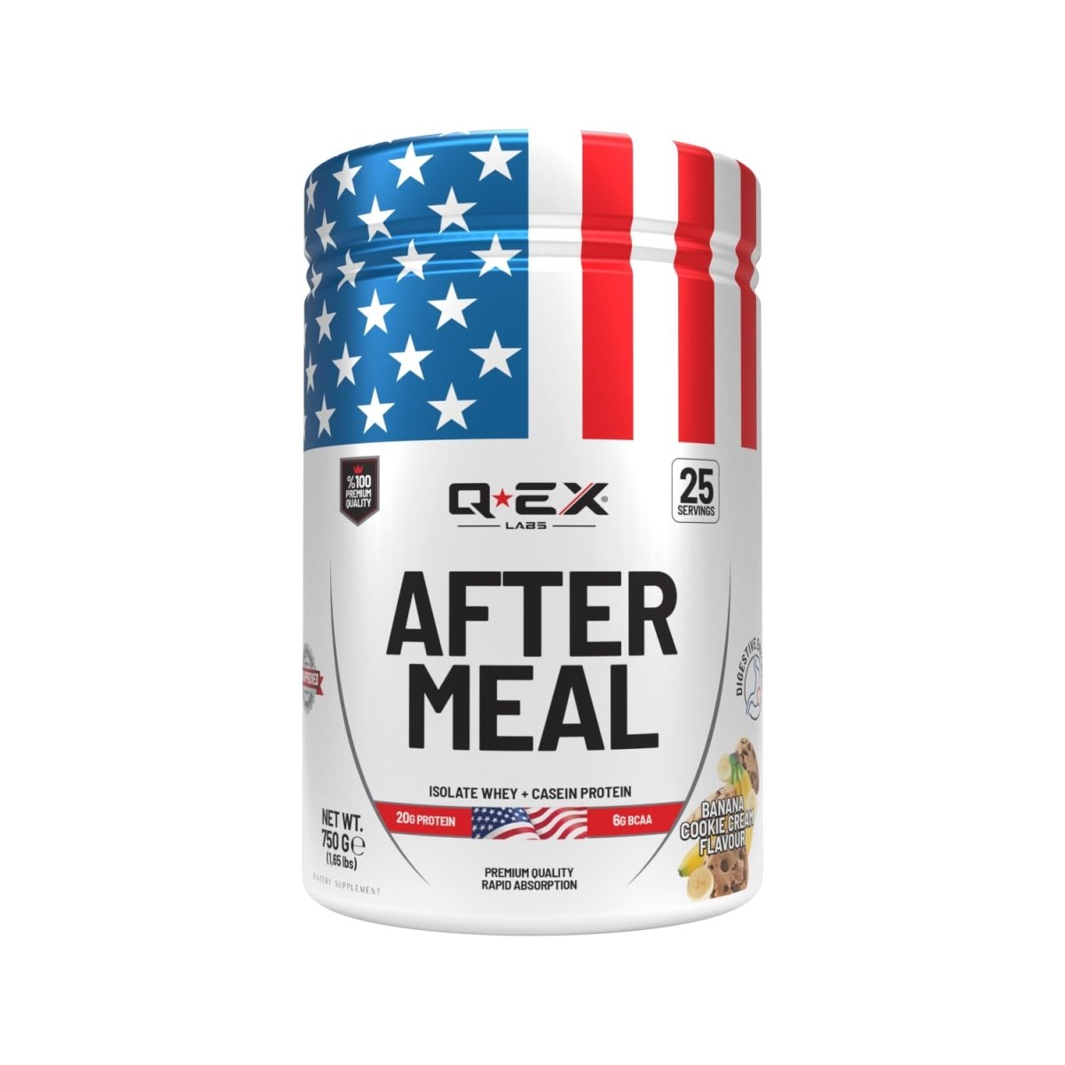 Qex Labs After Meal İsole+Casein Protein 750 gr 25 Servis - THE SUPPLEMENT STORE