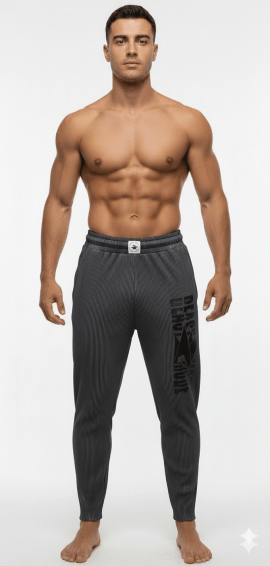 BEAST MODE GRİ ÇİZGİLİ ŞALVAR KESİM - THE SUPPLEMENT STORE