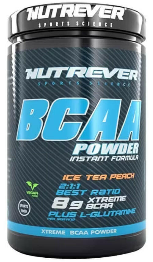 Alman Menşei Nutrever BCAA Powder Şeftali 500g - THE SUPPLEMENT STORE