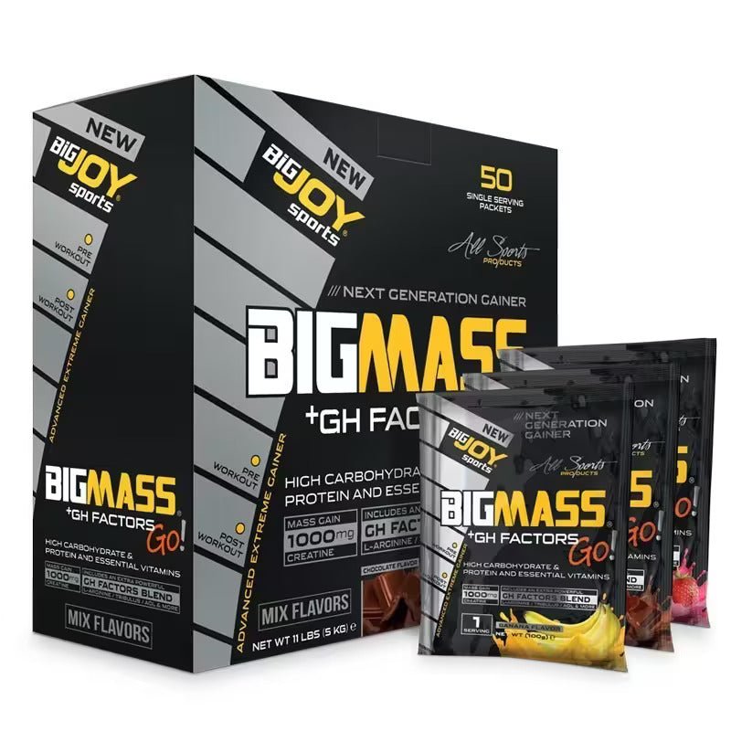 BIG JOY Big Mass +GH Factors Go Mix 5000 Gr 50 Saşe - THE SUPPLEMENT STORE