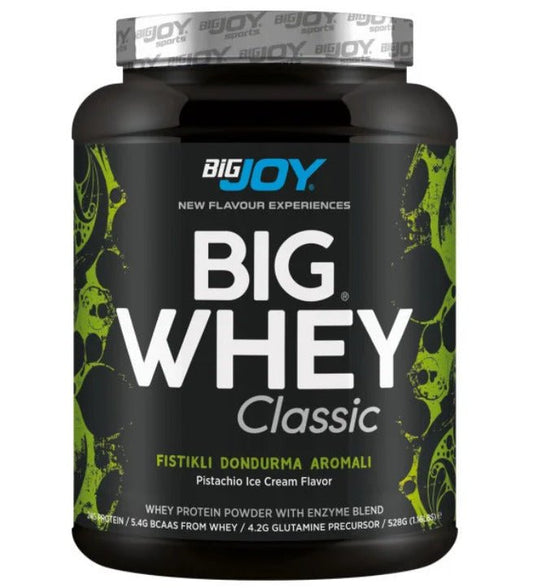 BIG JOY Sports BIGWHEY Whey Protein Classic Antep Fıstıklı Dondurma 528 Gram 16 Servis - THE SUPPLEMENT STORE