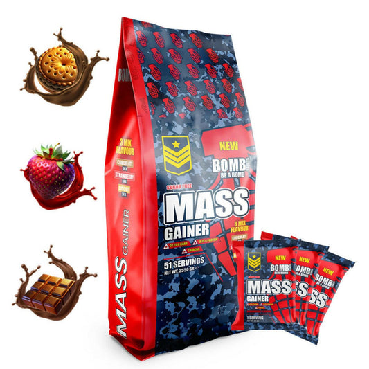 BOMB Series MASS GAİNER Şase 3 Mix Flavour 51 Şase - THE SUPPLEMENT STORE
