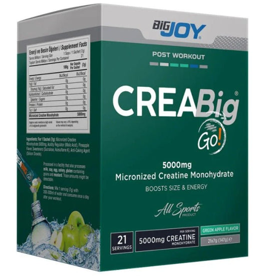 BigJoy Sports - Creabig Go! Yeşil Elma 7gx21 Adet - THE SUPPLEMENT STORE
