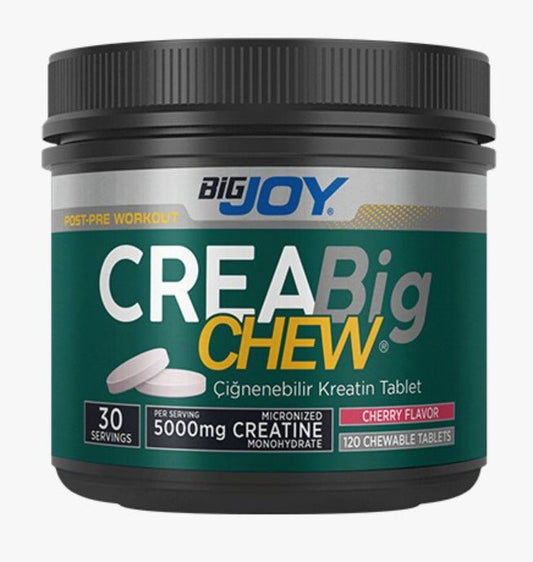 BigJoy Sports CreaBig CHEW Kiraz Aromalı (Çiğnenebilir Kreatin Tablet) - THE SUPPLEMENT STORE