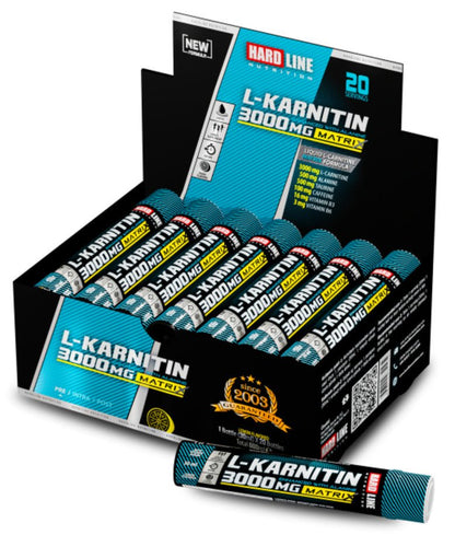 Hardline L - Karnitin Matrix 3000mg 20 Adet x 30ml - THE SUPPLEMENT STORE