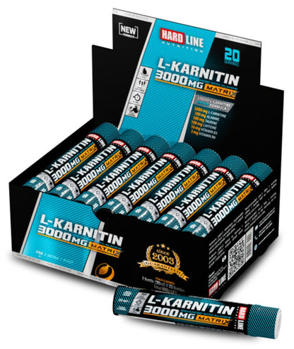 Hardline L - Karnitin Matrix 3000mg 20 Adet x 30ml - THE SUPPLEMENT STORE