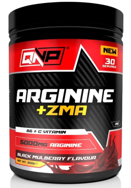 QNP Arjinin+ZMA Karadut Aromalı 300g - THE SUPPLEMENT STORE