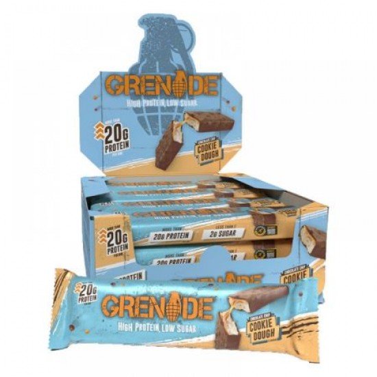 GRENADE COOKIE DOUGH PROTEIN BAR 60 GR 12 ADET - THE SUPPLEMENT STORE