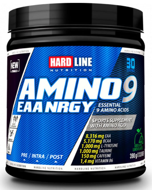 Hardline Amino9 EAA NRGY Yeşil Elma Limon 390g - THE SUPPLEMENT STORE