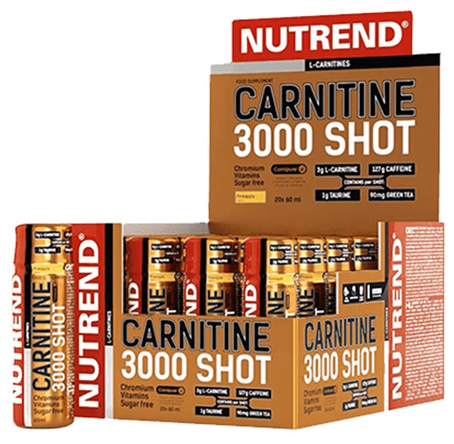 Nutrend L - Carnitine 3000mg Portakallı 20 Ampül - THE SUPPLEMENT STORE