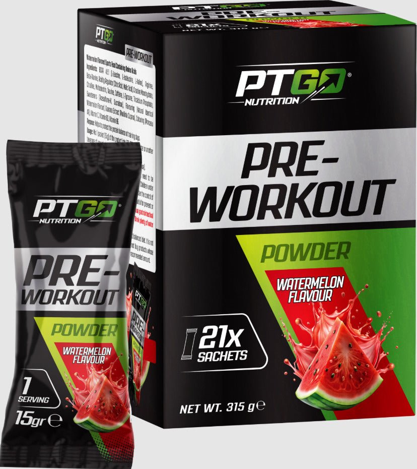 PTGO Nutrition Pre - Workout 21 Şase x 15g Karpuz - THE SUPPLEMENT STORE
