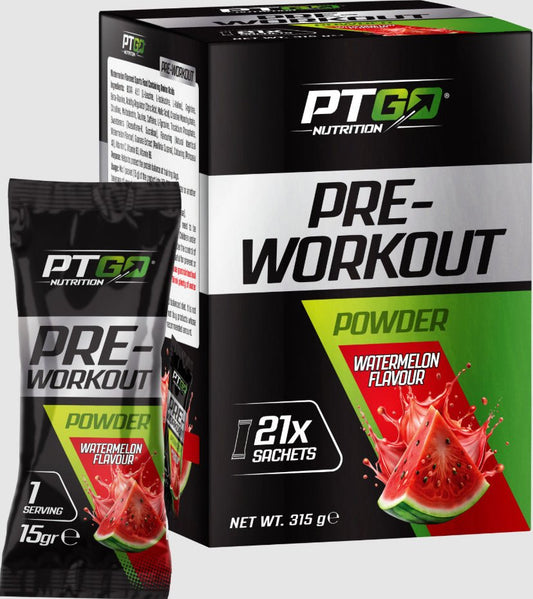 PTGO Nutrition Pre - Workout 21 Şase x 15g Karpuz - THE SUPPLEMENT STORE