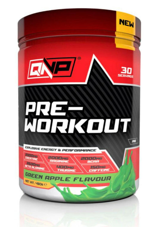 QNP Nutrition Pre - Workout Yeşil Elmalı 450g - THE SUPPLEMENT STORE