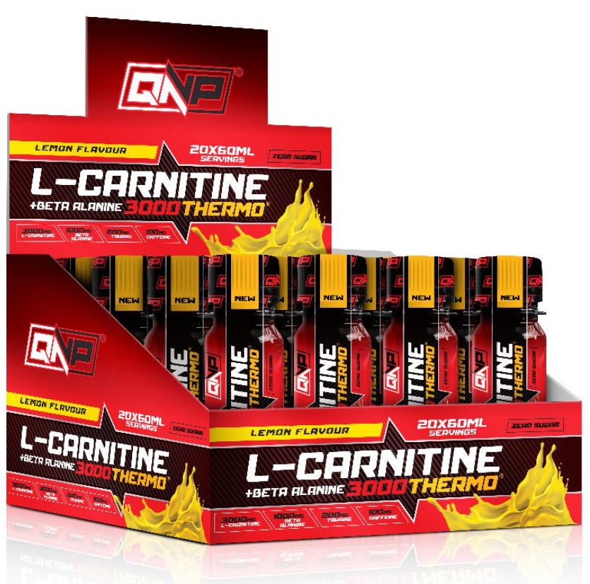 QNP Nutrition L - Carnitine + Beta Alanine Thermo Bullet 3000mg 60ml x 20 Adet - THE SUPPLEMENT STORE
