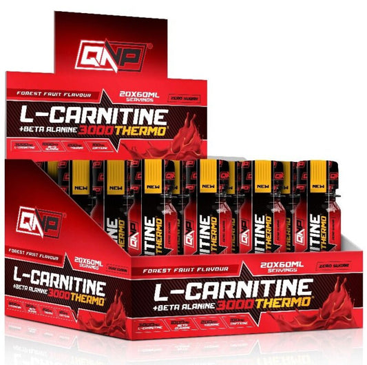 QNP Nutrition L - Carnitine + Beta Alanine Thermo Bullet 3000mg 60ml x 20 Adet - THE SUPPLEMENT STORE