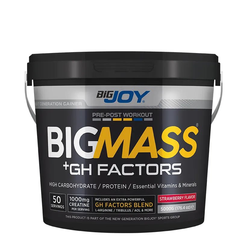 Bigjoy Sports - Bigmass Gh Factors Çilek 5kg KOVA - THE SUPPLEMENT STORE