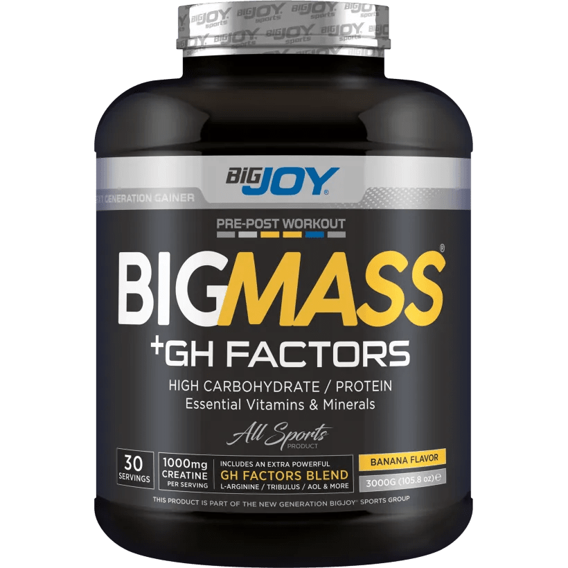 BigJoy Big Mass +GH Factors Muz Aromalı 3000g - THE SUPPLEMENT STORE