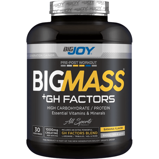 BigJoy Big Mass +GH Factors Muz Aromalı 3000g - THE SUPPLEMENT STORE