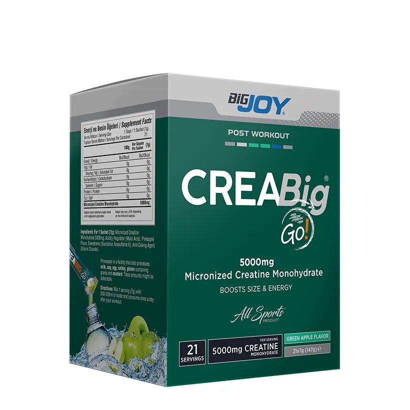 BigJoy Sports - Creabig Go! Yeşil Elma 7gx21 Adet - THE SUPPLEMENT STORE