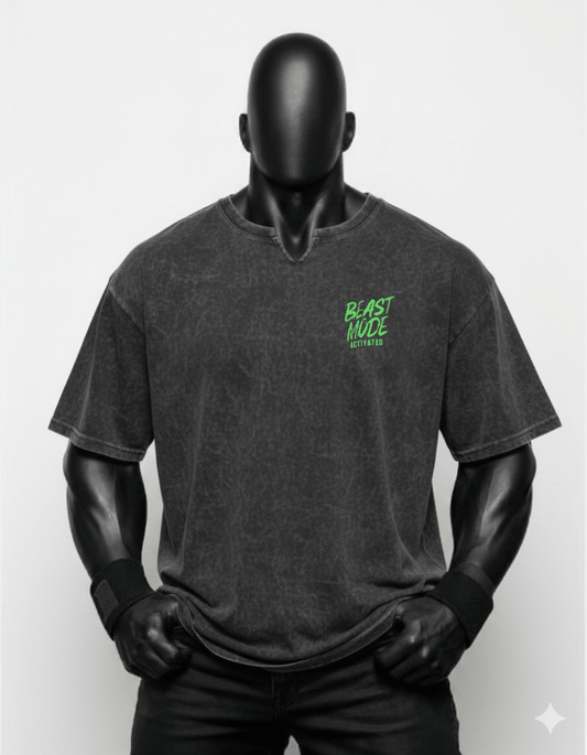 Beast Mode Baskılı Füme Rengi Oversize (XXL) - THE SUPPLEMENT STORE
