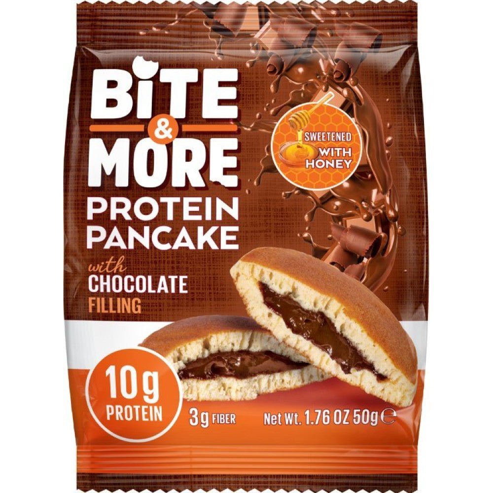 Bite & More Protein Pancake Çikolata 12 Adet x 50 Gram - THE SUPPLEMENT STORE