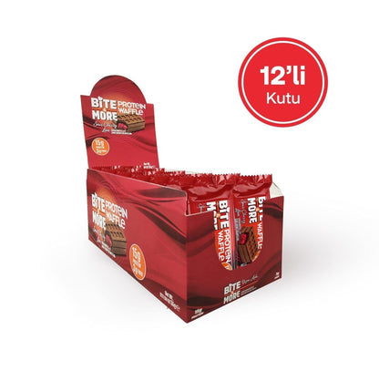 Bite&More Protein Waffle (55g x 12 Adet) - THE SUPPLEMENT STORE