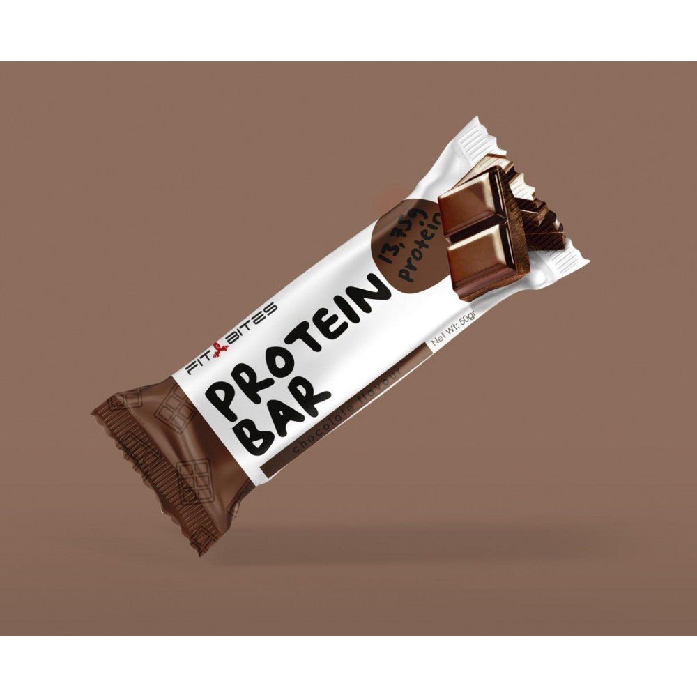 Fit Bites Chocolate Flavour Protein Bar 50 gr x12 - THE SUPPLEMENT STORE