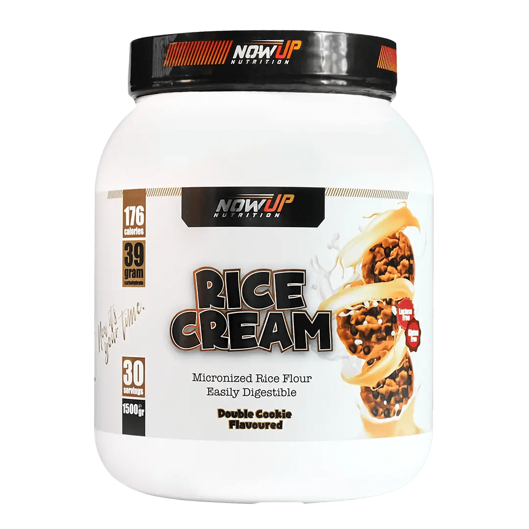 NOWUP NUTRITION Rice Cream - Double Cookie: Kurabiye Aromalı Pirinç Kreması (1500gr, 30 Porsiyon) - THE SUPPLEMENT STORE