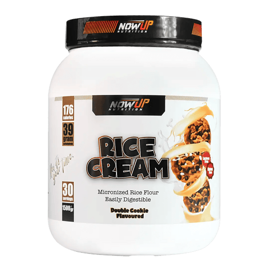 NOWUP NUTRITION Rice Cream - Double Cookie: Kurabiye Aromalı Pirinç Kreması (1500gr, 30 Porsiyon) - THE SUPPLEMENT STORE