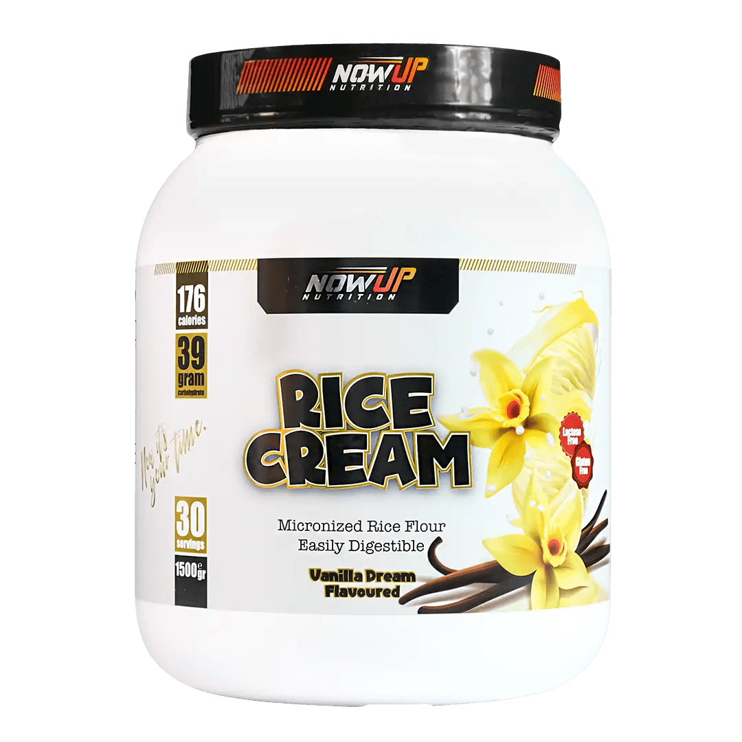 NOWUP NUTRITION Rice Cream - Vanilla Dream: Vanilya Aromalı Pirinç Kreması (1500gr, 30 Porsiyon) - THE SUPPLEMENT STORE