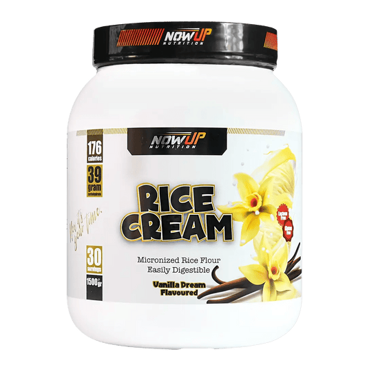 NOWUP NUTRITION Rice Cream - Vanilla Dream: Vanilya Aromalı Pirinç Kreması (1500gr, 30 Porsiyon) - THE SUPPLEMENT STORE