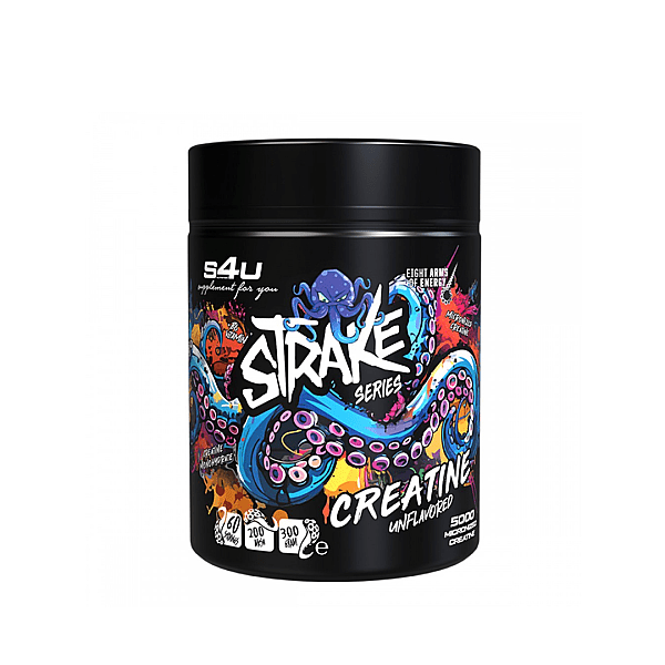 S4U Strike Series Creatine 300g - Aromasız Mikronize Kreatin - THE SUPPLEMENT STORE