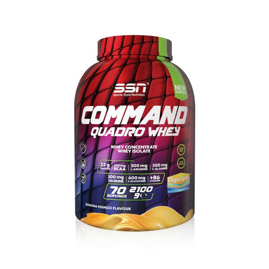 SSN Sports Style Nutrition Command Quadro Whey 2100 Gr Muz Mango Protein Tozu - THE SUPPLEMENT STORE
