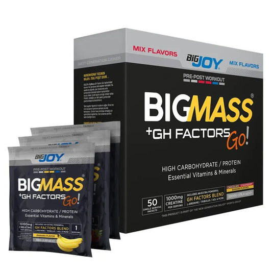 BIG JOY Big Mass +GH Factors Go Mix 5000 Gr 50 Saşe - THE SUPPLEMENT STORE