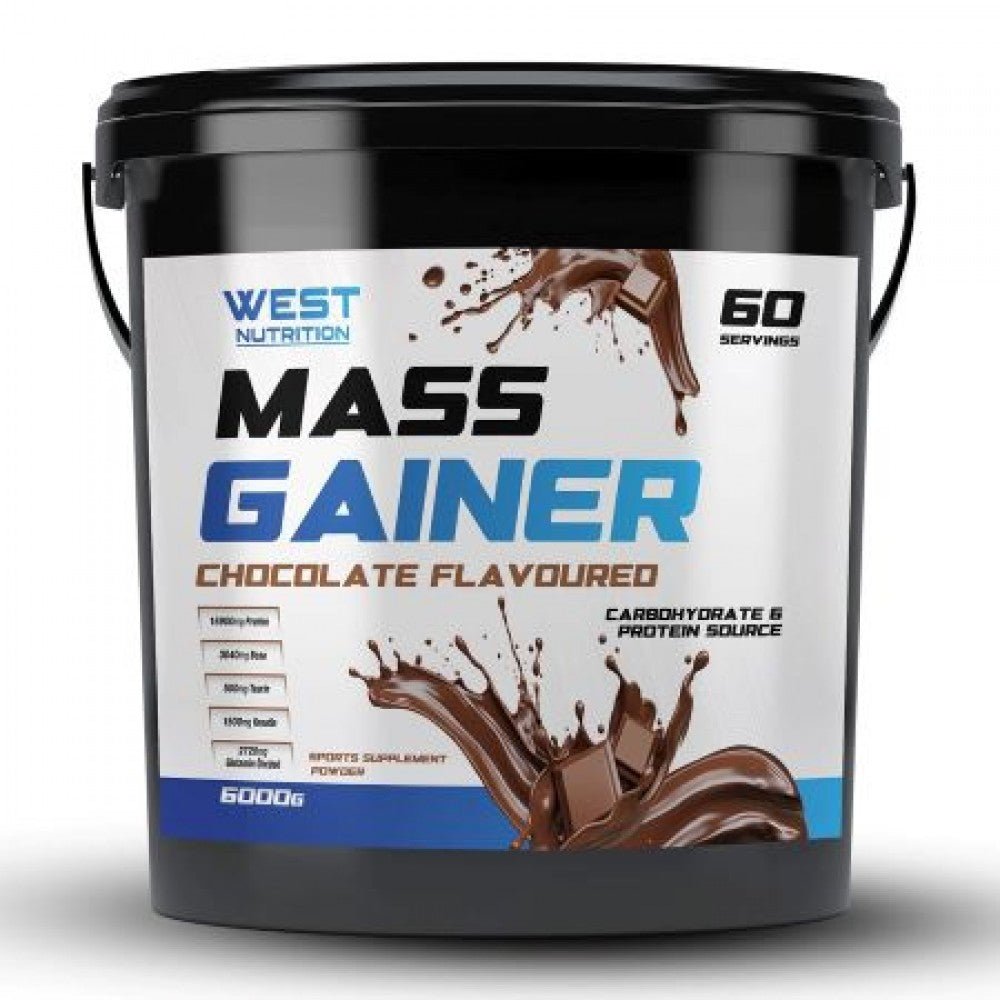 West nutrition Mass Gainer Karbonhidrat Tozu 6000 gr 60 Servis - THE SUPPLEMENT STORE