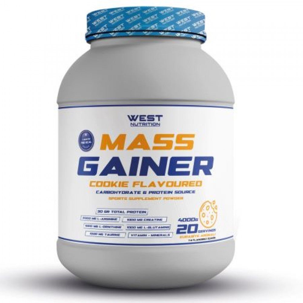 West Nutrition Mass Gainer Karbonhidrat Tozu 4000 gr Kurabiye Aromalı - THE SUPPLEMENT STORE