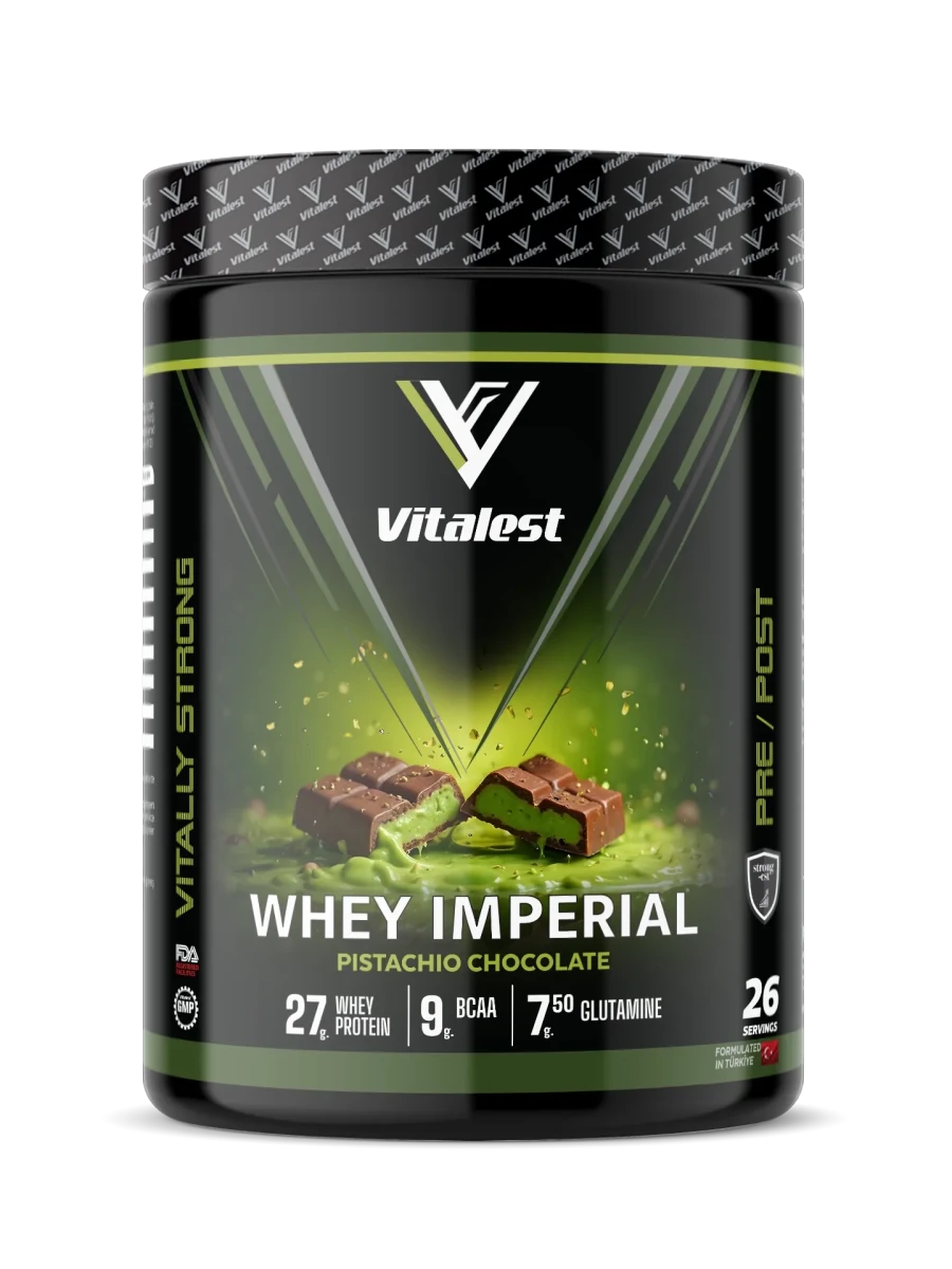Vitalest Whey Imperial 988G. Protein Tozu 26 Servis FISTIKLI ÇİKOLATA - THE SUPPLEMENT STORE