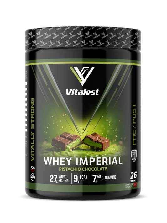 Vitalest Whey Imperial 988G. Protein Tozu 26 Servis FISTIKLI ÇİKOLATA - THE SUPPLEMENT STORE